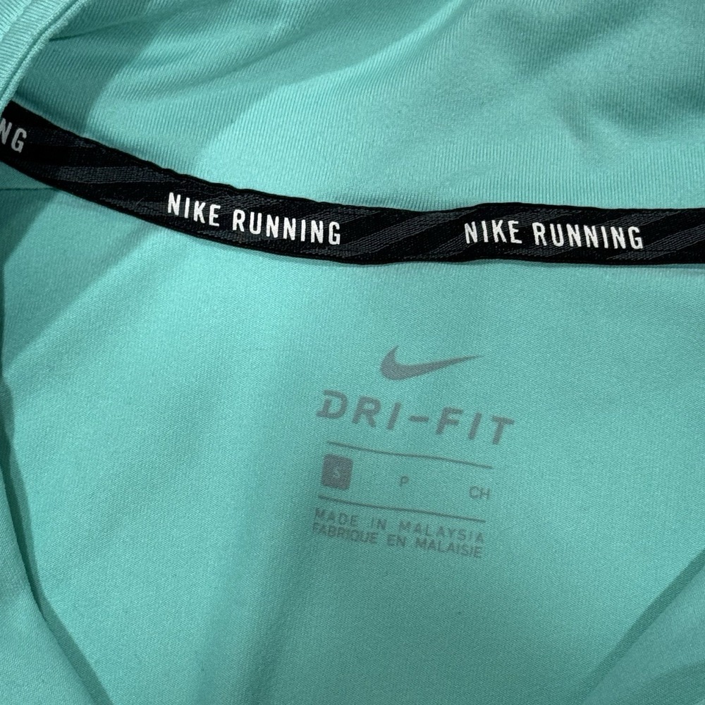 Nike Running Dri Fit Turquoise 1/4 Zip Pullover Jacket Women's Size S - Picture 3 of 4